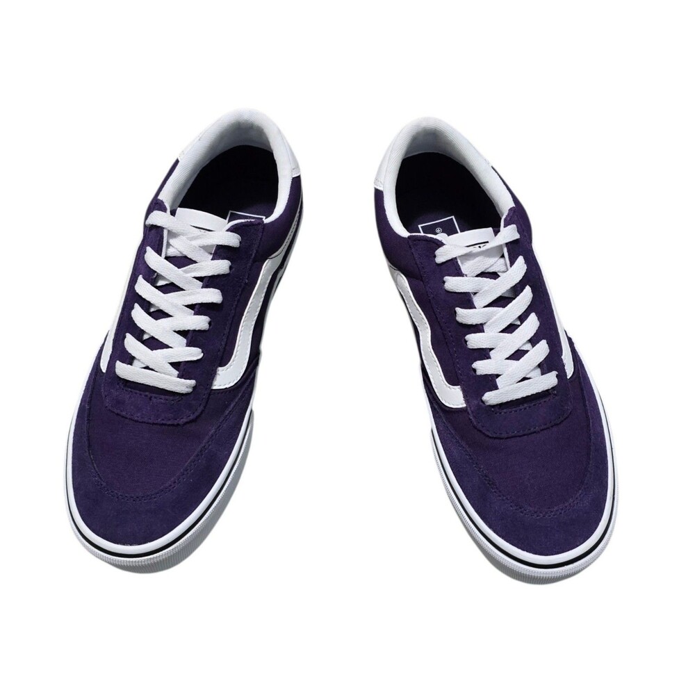 Vans Brooklyn LS Womens Size 9.5 Sneakers Purple Lace Up Shoes New 721356